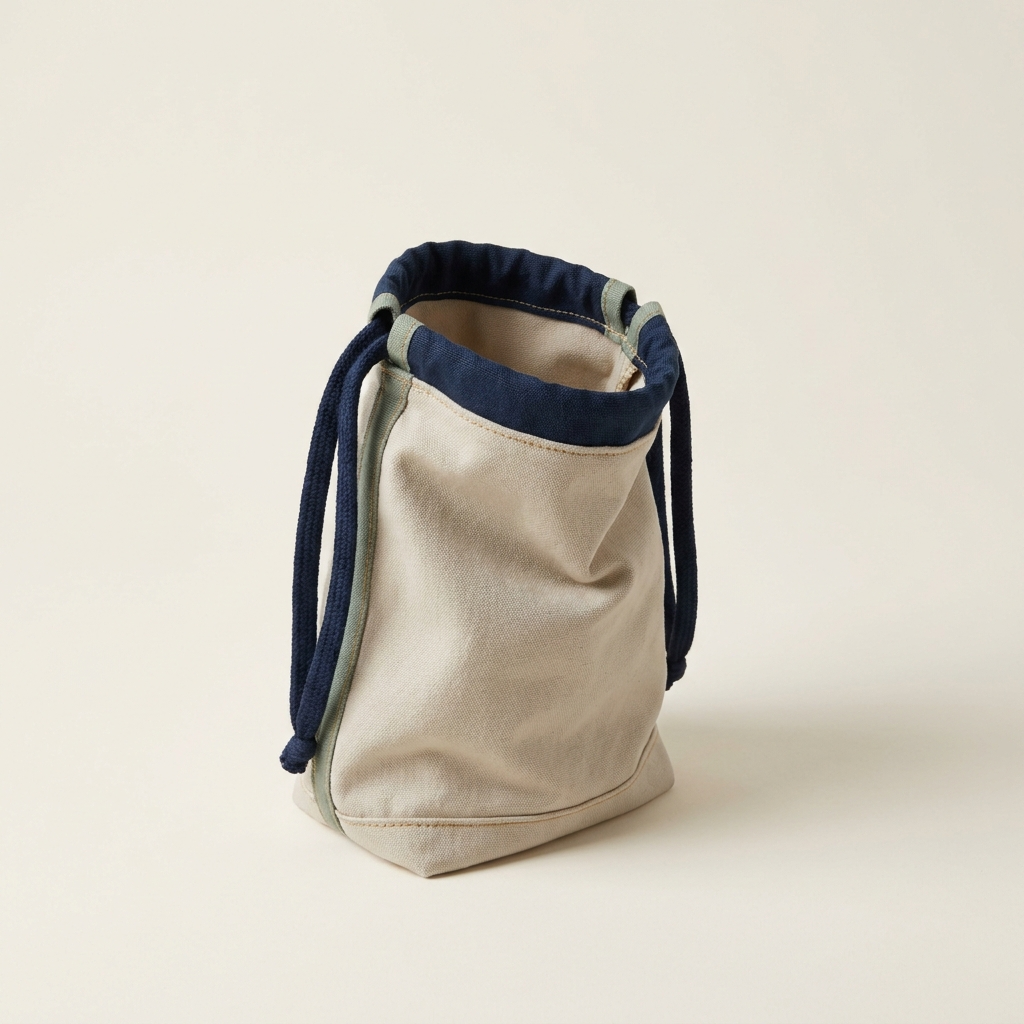 Lightweight drawstring harvest pouch.