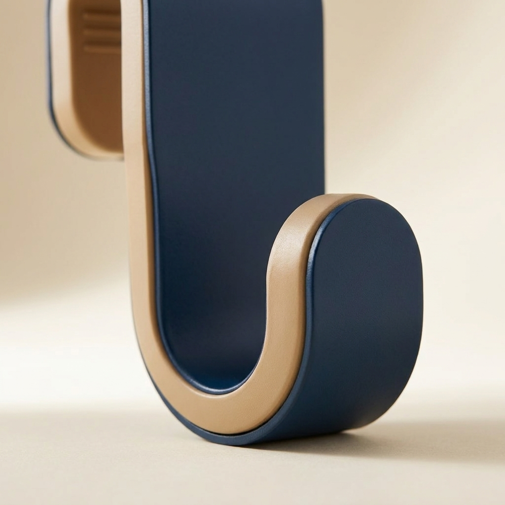 Detail view of the compact hook profile.