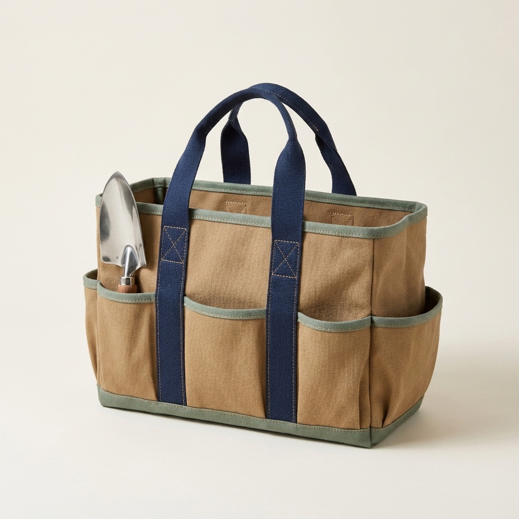Structured garden tool caddy.
